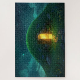 Mystischer irischer Feenhügel-Jigsaw-Puzzle