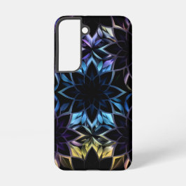 Mystischer Juwel Geometrischer Blumen Case Samsung Galaxy Hülle