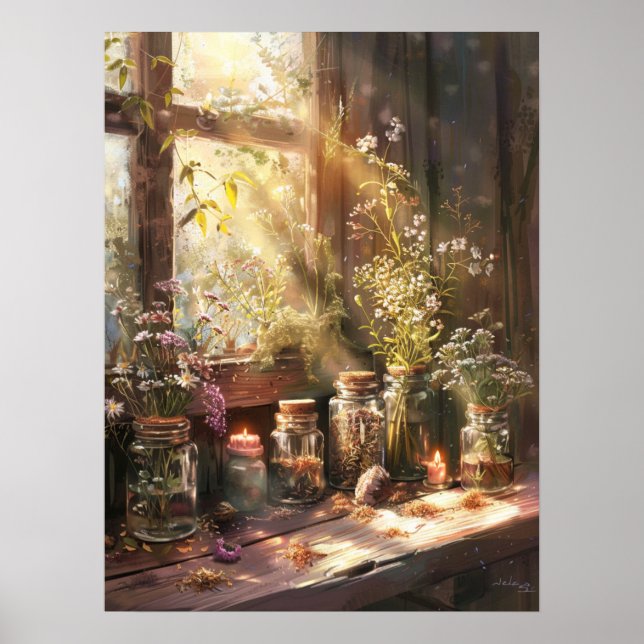 Mystischer Kern | Whimsikäre Natur Poster (Vorne)