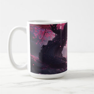 Mystischer Kirschblossomweg - Verzauberte Treppe Kaffeetasse