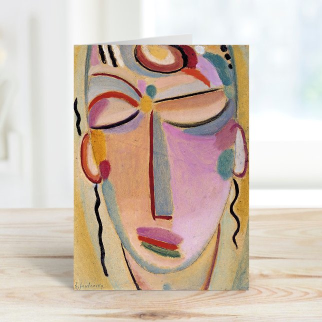 Mystischer Kopf, Meditation | von Jawlensky Karte (Von Creator hochgeladen)