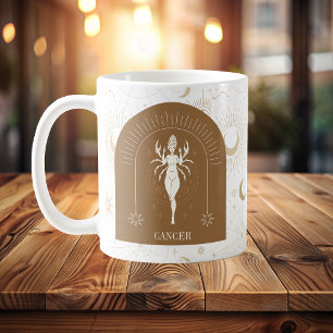 Mystischer Krebs Zodiac Stars Horoskop Kaffeetasse