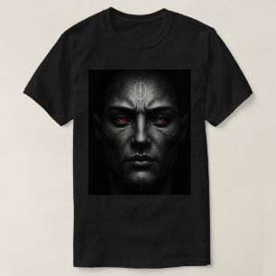 Mystischer Krieger mit leuchtenden Krimsonaugen T-Shirt