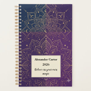 Mystischer Mandala-Monatskalender Planer
