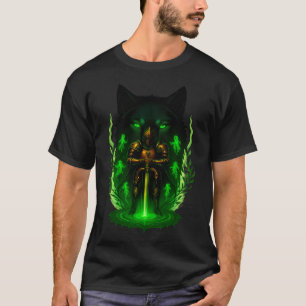 Mystischer Mond, Himmels Kunst, Handtexturiert T-Shirt