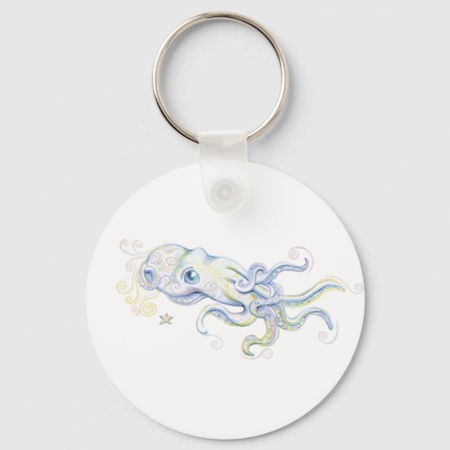 Mystischer Oktopus Schlüsselanhänger (Vorderseite)