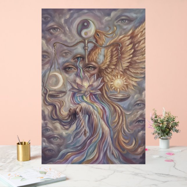 Mystischer Phönix Wiedergeburt Poster (Hochzeit)