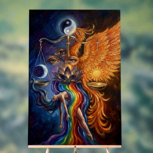 Mystischer Phönix-Wiedergeburtsplakat Acrylschild