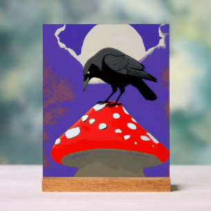 🔮 Mystischer Raben-Acrylschild Acrylschild