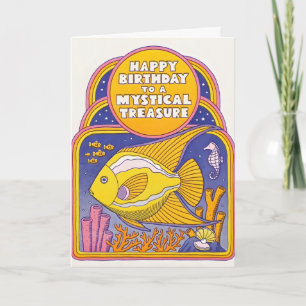 Mystischer Schatz Letterpress Karte