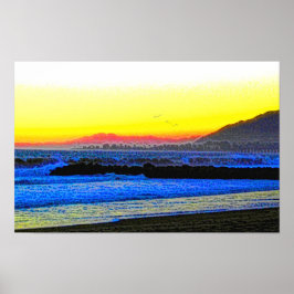 Mystischer Sonnenuntergang Poster