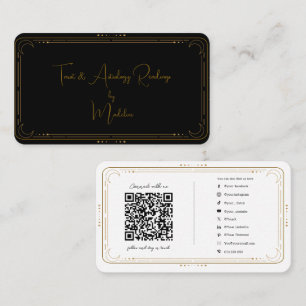 Mystischer Tarot-Leser Social Media Verbindungs-QR Visitenkarte