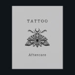 Mystischer Todesmoth Tattoo Aftercare Instructions Flyer<br><div class="desc">Mystic Death Moth Tattoo Aftercare Instructions Flyer</div>