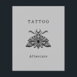 Mystischer Todesmoth Tattoo Aftercare Instructions Flyer<br><div class="desc">Mystic Death Moth Tattoo Aftercare Instructions Flyer</div>