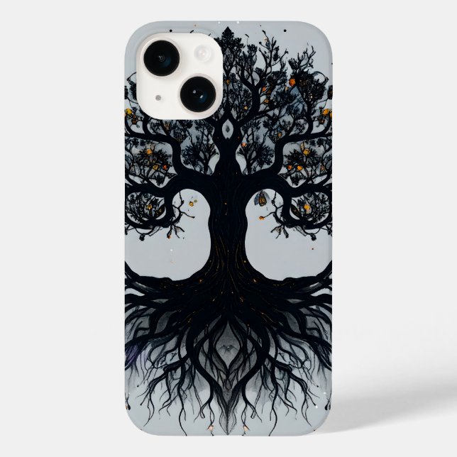 Mystischer Tree of Life iPhone Case (Rückseite)