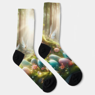 Mystischer Wald Fee Magischer Frühling Eier Socken