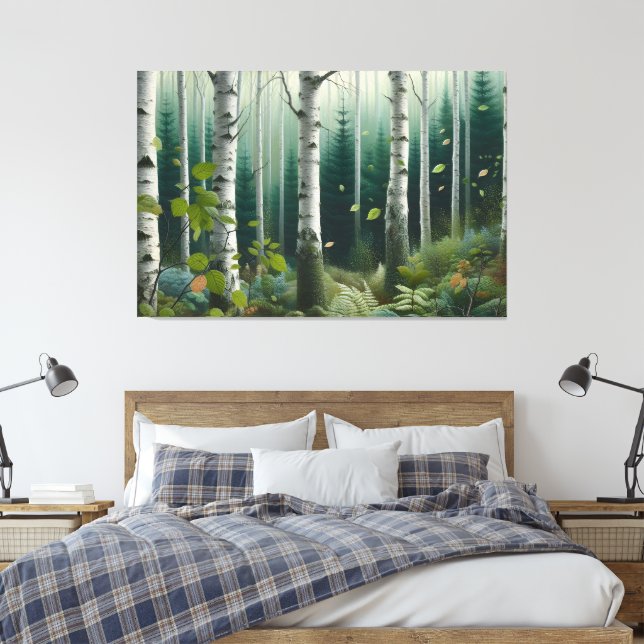 Mystischer Wald Leinwanddruck (Insitu (Schlafzimmer))