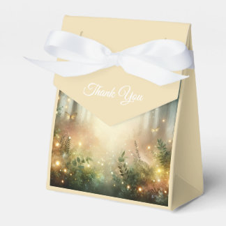 Mystischer Wald Wiesen-Magie-Hochzeit Geschenkschachtel