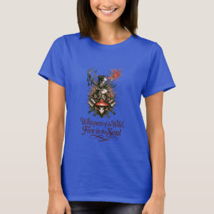 Mystischer Waldgeist Illustration T-Shirt