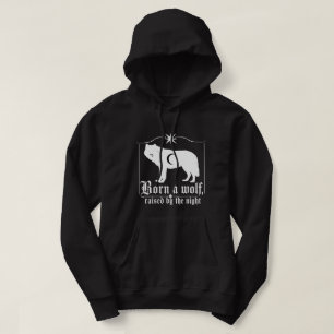 Mystischer Werwolf und mondäne gotische Grafik Hoodie