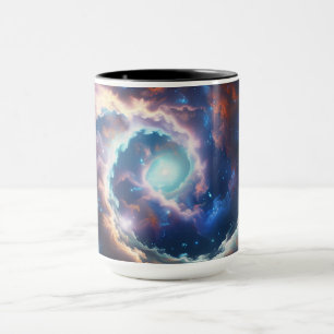 Mystischer Whirlpool im Sternenhimmel Tasse