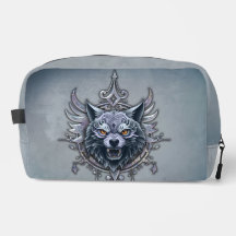 Mystischer Wolf Kopf.