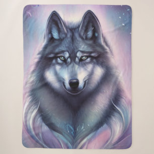Mystischer Wolf Sherpa-Decke Sherpadecke