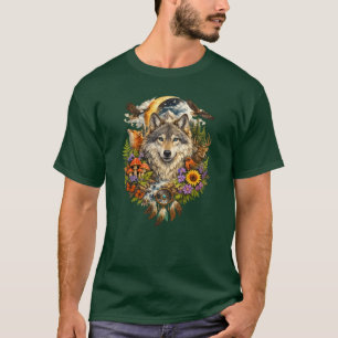 Mystischer Wolfswald Fantasy Transparent PNG Wil T-Shirt