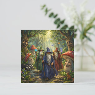 Mystischer Zauberer Rat verzauberte Wald Fantasy g