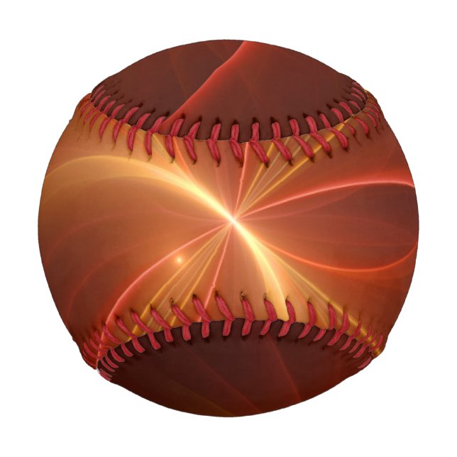 Mystisches Abstraktes Fraktal Kunst Moderne, warme Baseball (Vorderseite)