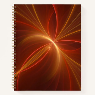 Mystisches Abstraktes Fraktal Kunst Moderne, warme Notizbuch