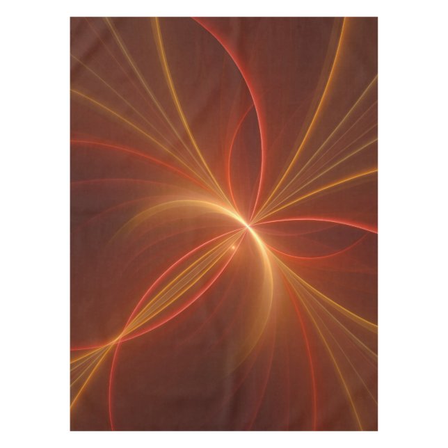 Mystisches Abstraktes Fraktal Kunst Moderne, warme Tischdecke (Vorderseite)