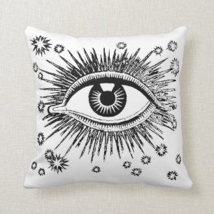 Mystisches Auge/barockes verziertes Kissen