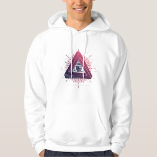 Mystisches Auge Heilige Geometrie Spirituelles Sym Hoodie