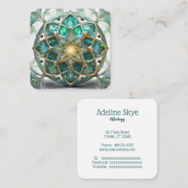 Mystisches Bild Quadratische Visitenkarte