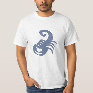 Mystisches Blau Skorpion Symbol – Astrologie Kunst T-Shirt