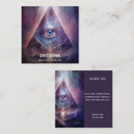 Mystisches drittes Auge, spirituell Quadratische Visitenkarte