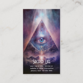 Mystisches drittes Auge, spirituell Visitenkarte