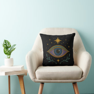 Mystisches Drittes Auge Unisex Bestickter Look Kissen