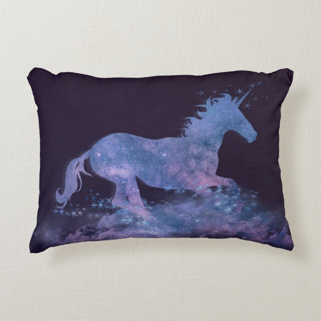 Mystisches Einhorn Dekokissen (Vorderseite)