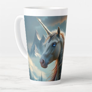 Mystisches Einhorn in verzauberten Bergen Milchtasse