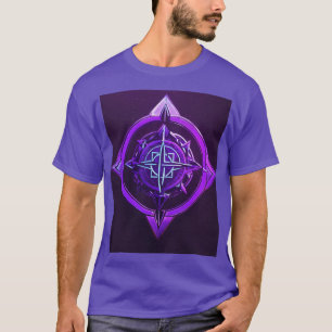Mystisches Emblem - Lila Symbol-T-Shirt T-Shirt