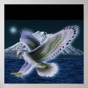 Mystisches Falke-Plakat Poster