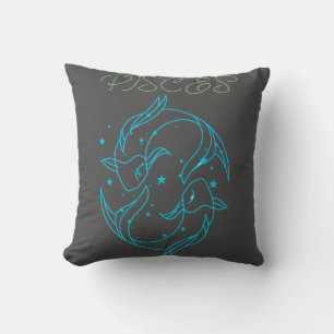 Mystisches Fische-Sternzeichen-Design: Träumerisch Kissen