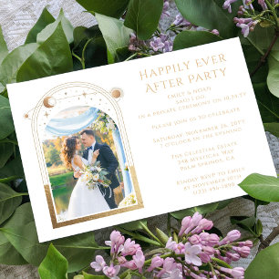 Mystisches Glück für immer nach Hochzeit Einladung