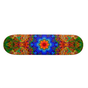 Mystisches Glühen des Segeln-Winds Skateboard