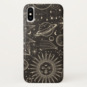 Mystisches Gold und schwarze Sonne und Moon-Design Case-Mate iPhone Hülle