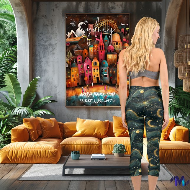 Mystisches Himmelsbild Capri Leggings (Von Creator hochgeladen)