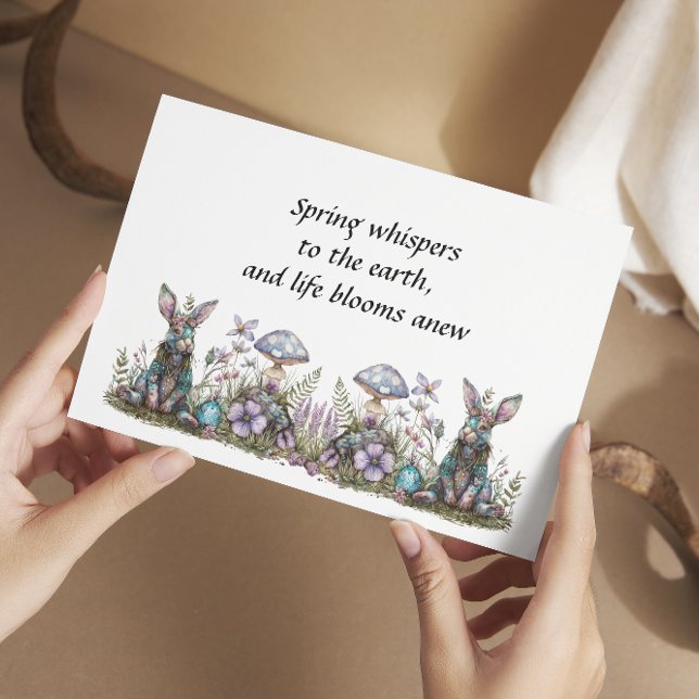 Mystisches Kaninchen mit Pilzen Karte (Von Creator hochgeladen)