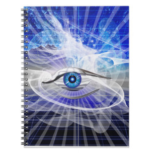 Mystisches Kosmisches Auge Thema Notizblock